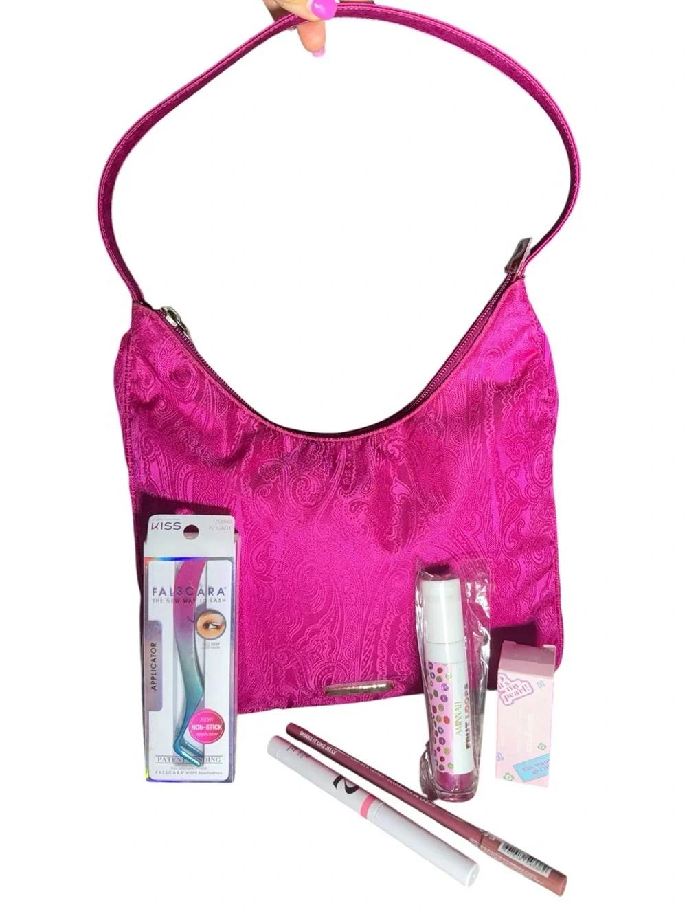 $425 Bundle: Etro Fuchsia Shoulder Bag + 5 Beauty Products